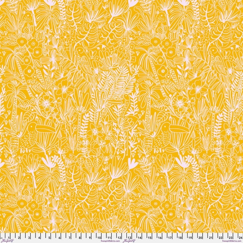 Baumwolle Patchwork - Carolyn Gavin Stoffe - Harmony - Jungle Maize